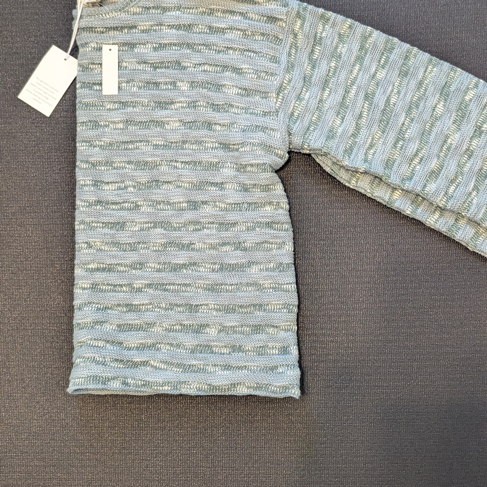 Madewell Crewneck Long-Sleeve Knit Tee in Stripe - XXS - NWT - Picture 5 of 6
